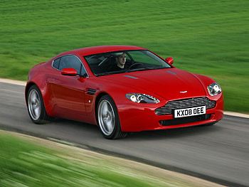 Grass, Aston Martin, Cars, Front View, 2008, V8, Vantage HD wallpaper