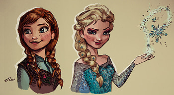 Snow, Movie, Frozen, Anna (Frozen), Elsa (Frozen), Frozen (Movie) HD wallpaper