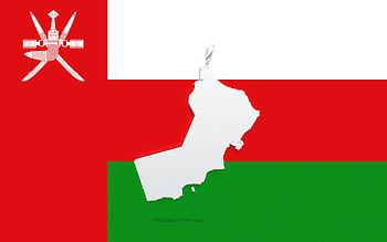 Oman map silhouette, Flag of Oman, silhouette on the flag, Oman, 3d Oman map silhouette, Oman flag, Oman 3d map HD wallpaper