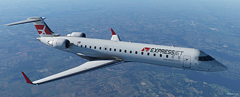 ExpressJet Airlines, CRJ 700, livery design, flight simulator HD wallpaper