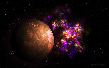 Abstract, Patterns, Bright, Multicolored, Motley, Fractal, Planet HD wallpaper
