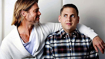 Jonah Hill, Brad Pitt, Male celebrity , Movies HD wallpaper