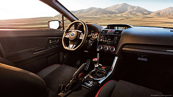 Subaru WRX STI Launch Edition Interior HD wallpaper