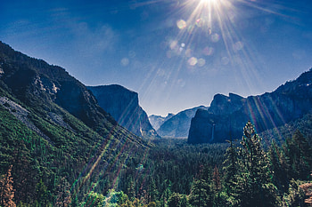 Yosemite Valley Landsacpe , yosemite, nature, mountains, valley, landscape, sunbeam HD wallpaper