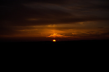 Dark Sunset Evening , dark, sunset, evening, nature HD wallpaper