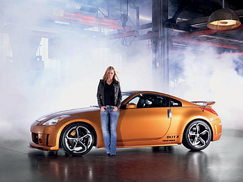 Attitude, Model, Blonde, Jeans, Sports Car HD wallpaper