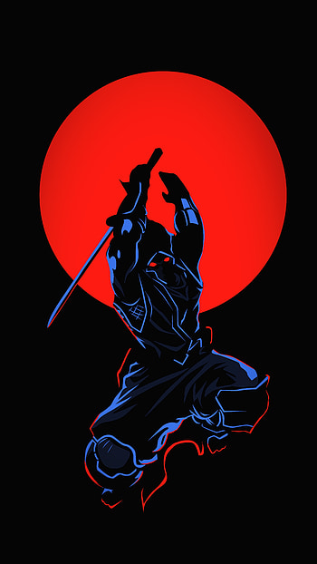 Ninja, magenta, art HD phone wallpaper