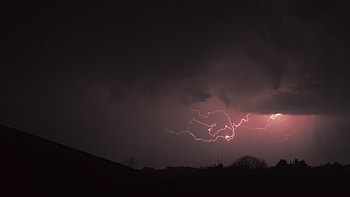 Nature, Sky, Lightning, Glow, Mainly Cloudy, Overcast HD wallpaper