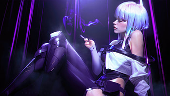 Lucy From Cyberpunk Edgerunners, cyberpunk-edgerunners, cyberpunk, tv-shows, netflix, artstation HD wallpaper