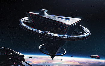 Avalon Base station, space, art HD wallpaper