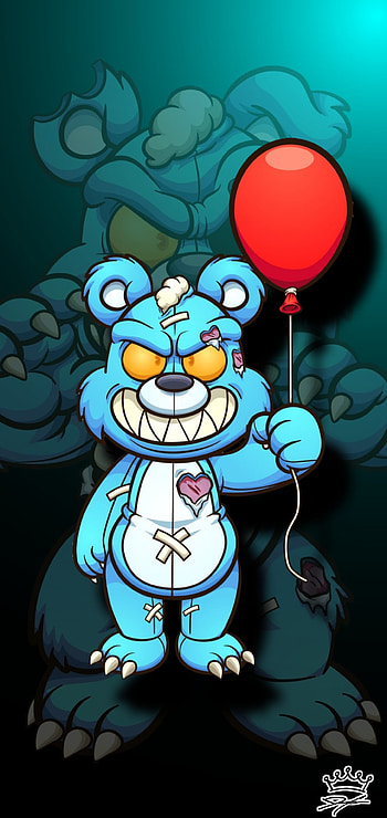 EvilBear wit balloonMK, max, Google Pixel, apple , Bear, ROG, pro, plus, ultra, S22, S21, oppo, OnePlus, samsung galaxy, evil, Vector HD phone wallpaper
