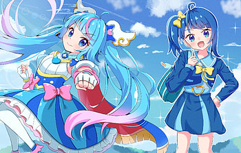 Sora Harewataru, Sora Harewataru, Anime, Hirogaru Sky! Pretty Cure HD wallpaper