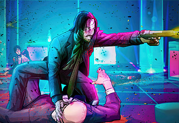 John Wick Stay Away Fanart, keanu-reeves, john-wick, movies, artist, artwork, digital-art, artstation HD wallpaper