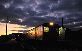 Night, Dark, Shine, Light, Train HD wallpaper