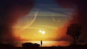 Alone, alone, artist, artwork, digital-art, artstation HD wallpaper