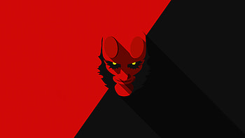 Embrace Hellboy, hellboy, superheroes, artwork, art, digital-art, minimalism HD wallpaper