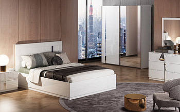 stylish bedroom design, modern interior, wood panels on the walls, bedroom project, bedroom idea, modern bedroom design HD wallpaper