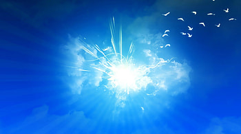 Sunny Blue Sky, Sun, Nature, Blue, Sky HD wallpaper