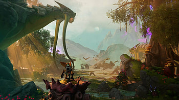 Ratchet and Clank: Rift Apart, Interdimensional chaos, Dynamic platforming, Lively worlds HD wallpaper