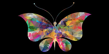 Digital art, butterfly, abstract, colorful HD wallpaper
