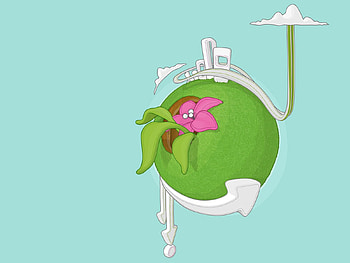 Vector, Bright, Planet, Imagination HD wallpaper