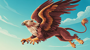 Skyborne Griffin —, Griffin, Mythical Creature HD wallpaper