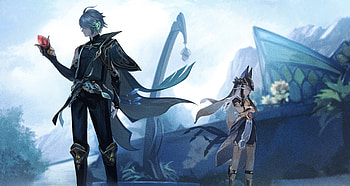 Genshin Impact : Cyno & Al-haitham Epic Duo, Cyno (Genshin Impact), Al-haitham (Genshin Impact), video game, Genshin Impact HD wallpaper