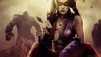 Harley Quinn Throwing Cards HD wallpaper