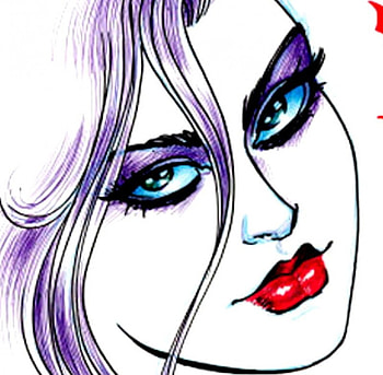 Sketch Of Black Ivory, vampires, black ivory, linsner, comics HD wallpaper