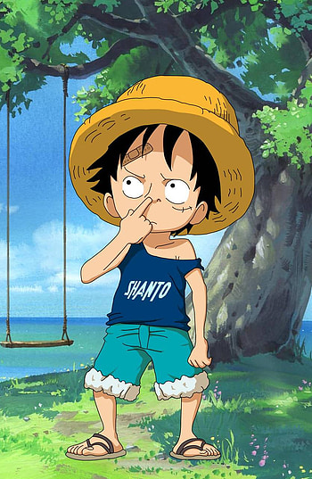 KID LUFFY BY SHANTO , Luffy Child HD phone wallpaper