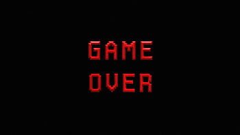 Game Over Typo , game-over, typography, computer HD wallpaper