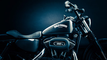 Harley-Davidson Logo, Auto, Black , backgrounds HD wallpaper