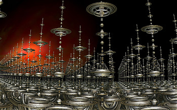 Metal, Abstract, Form, Rotation, Premises, Room HD wallpaper