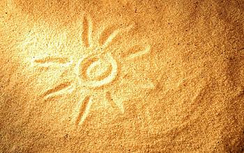 Sun, Sand, Miscellanea, Miscellaneous, , Drawing HD wallpaper