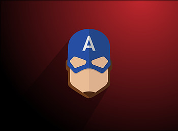 Captain America, Logo, minimal HD wallpaper