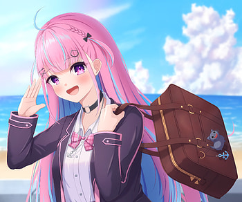 Minato Aqua, hololive, Minato Aqua, Anime, Virtual Youtuber HD wallpaper