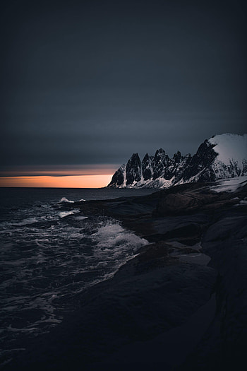 Nature, Stones, Mountains, Waves, Rocks, Coast HD phone wallpaper