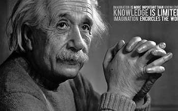 Imagination, world, knowledge, albert HD wallpaper
