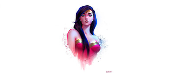 Wonder woman, art, beautiful HD wallpaper