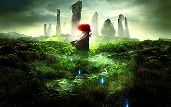Brave , Scottish heroine, Animated adventure, Magical bond HD wallpaper