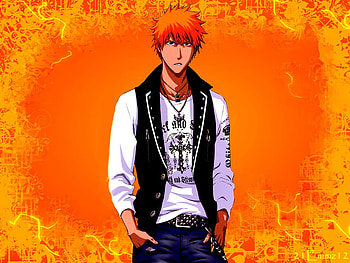 ichigo normal life, bleach, anime, life, boy, orange HD wallpaper