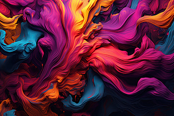 Abstract Pattern, glow, particle, neon, lines, rainbow, Abstract, pattern HD wallpaper