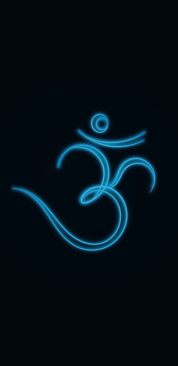 om, aqua, art HD phone wallpaper