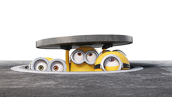 Background New Cute Minions Hiding Bob Stuart Kevin . HD wallpaper
