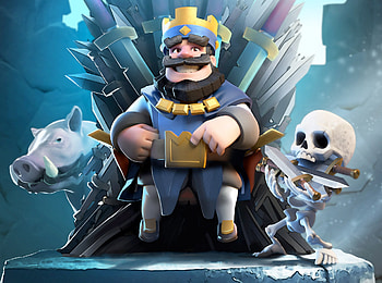 Clash Royale Blue King , supercell, clash-royale, games, 2016-games HD wallpaper
