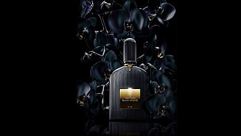 Black Orchids, femme, scent, perfume, Orchids HD wallpaper