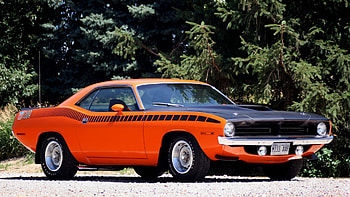 cuda, plymouth, muscle car HD wallpaper