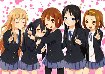 K-on, ritsu, anime, mio, sakura HD wallpaper