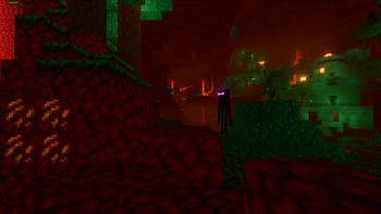 Nether (Minecraft), Video Game, Minecraft, Enderman HD wallpaper