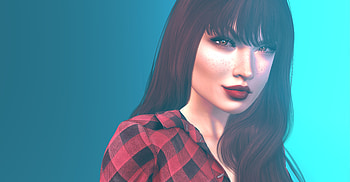 Brunette, Art, 3D, Girl, Face, Freckles HD wallpaper